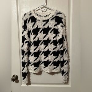 Cato Black and White Patterned Sweater